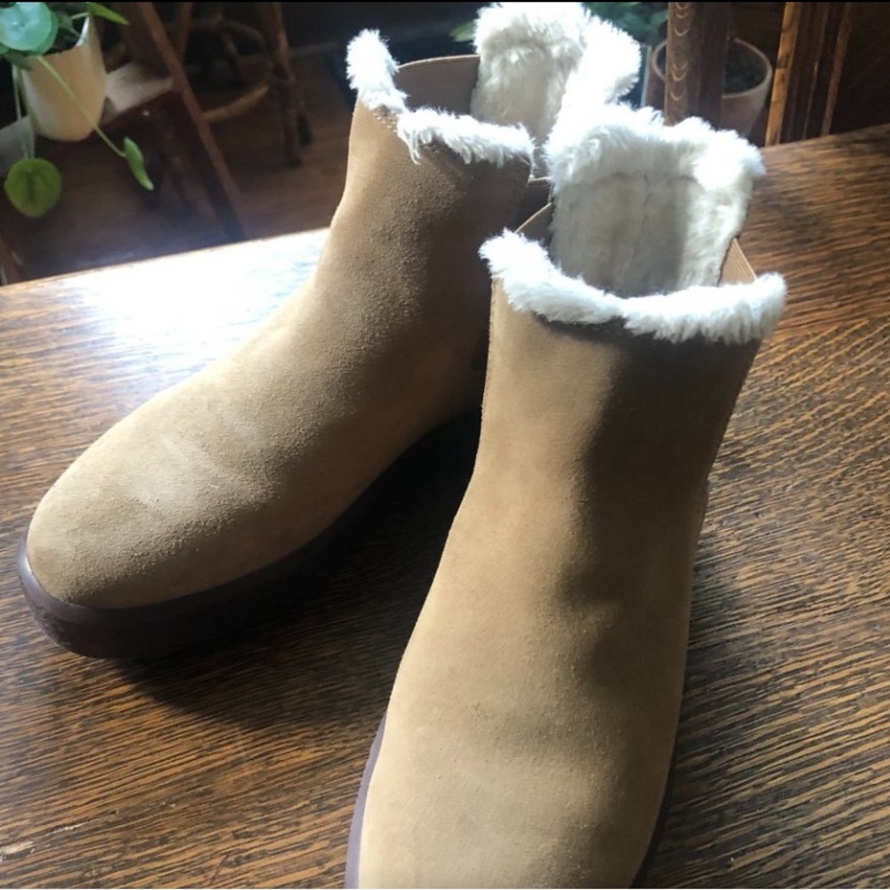Madewell lined Suede Boots size 8